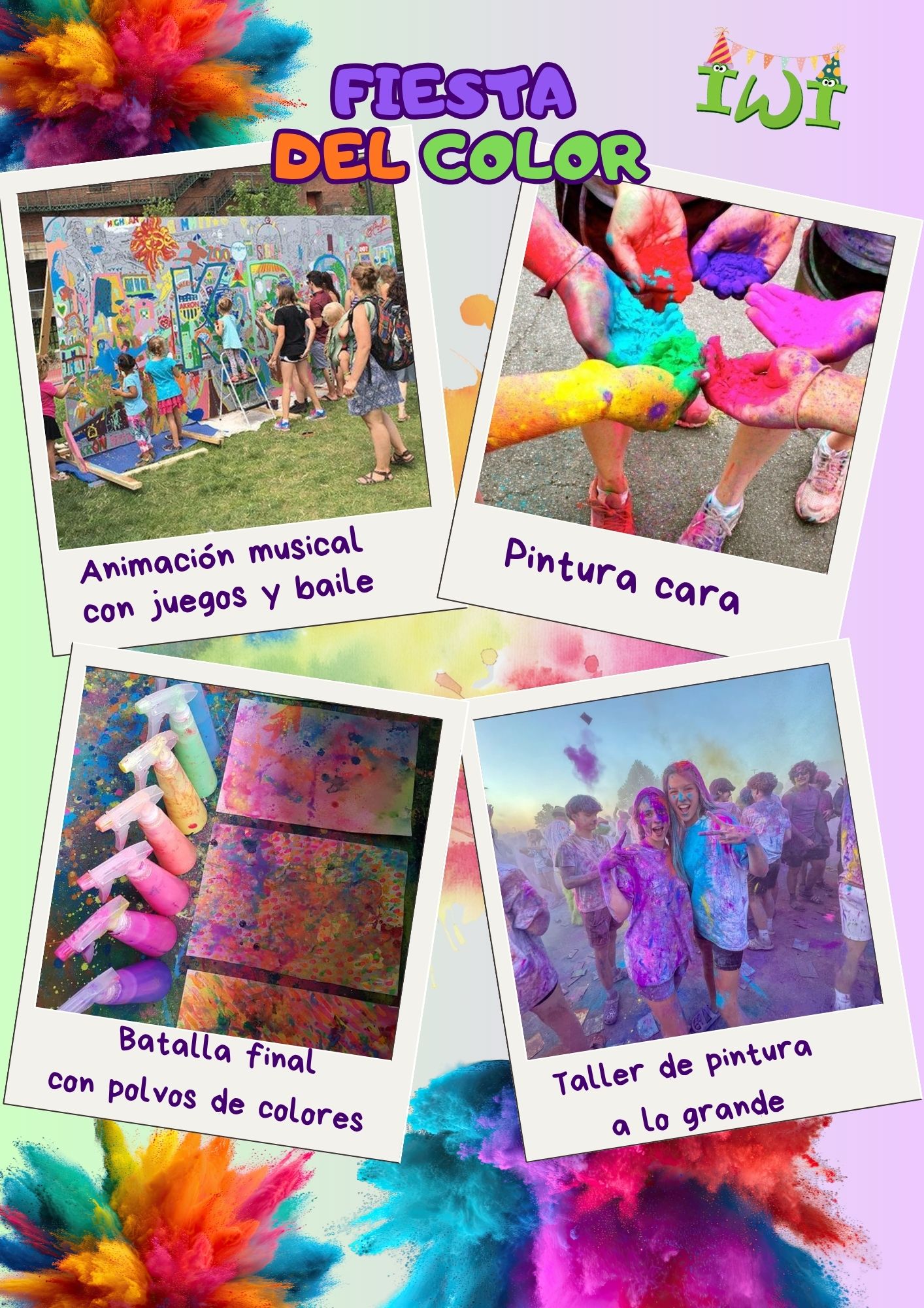 Fiesta Holi y del color