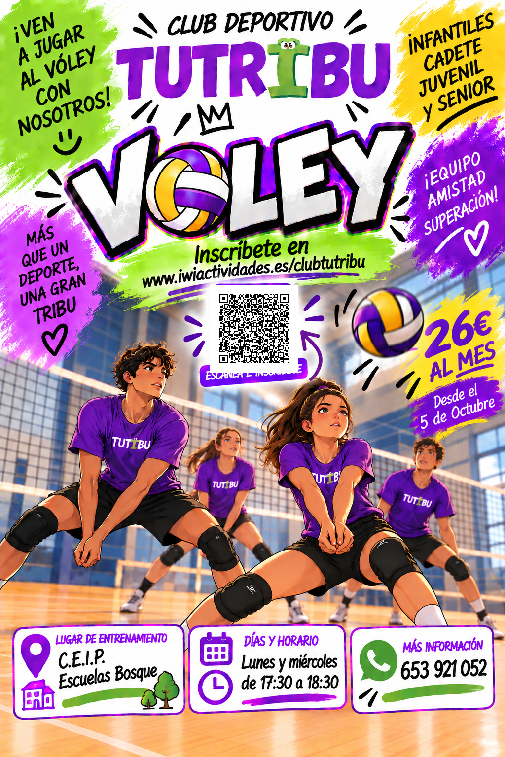 Escuela de voley para mayores